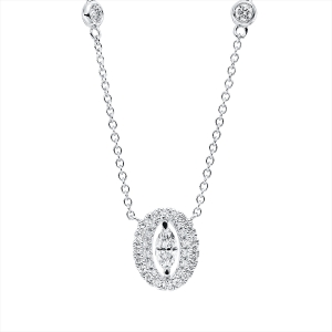 Solitaire Collier  18kt Gelbgold mit 0,23ct Diamanten