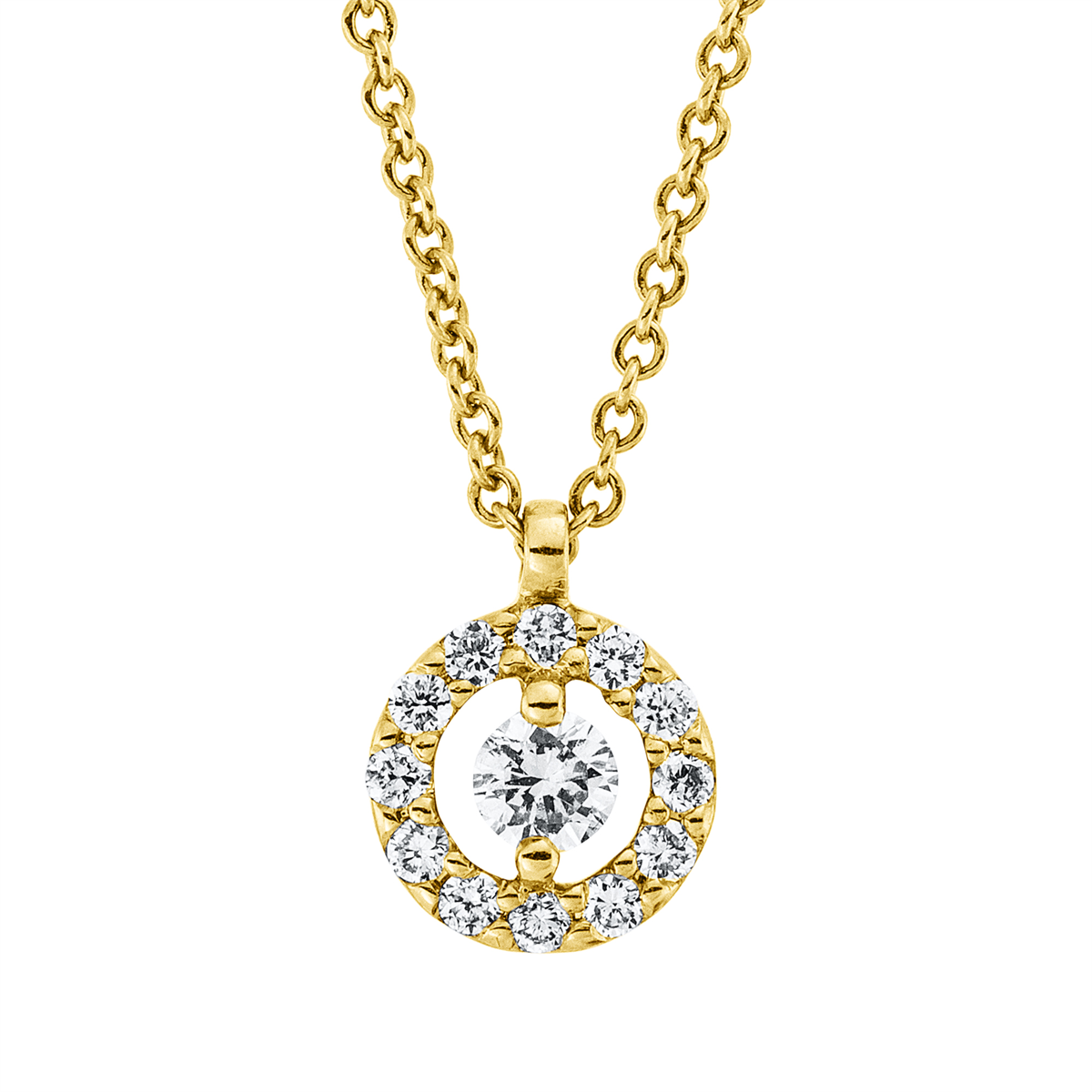 Collier 18 kt GG, mit ZÖ 41 cm + 39,5 cm