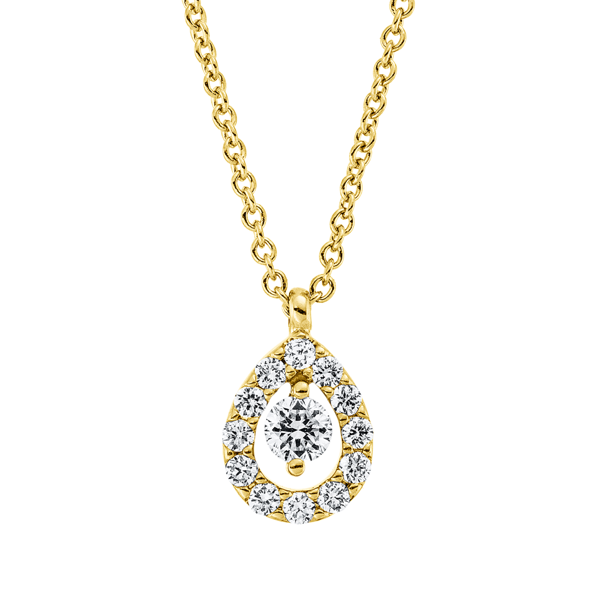 Collier 18 kt GG, mit ZÖ 41 cm + 39,5 cm
