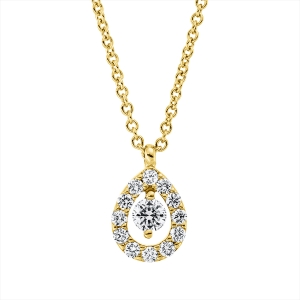 Collier 18 kt GG, mit ZÖ 41 cm + 39,5 cm