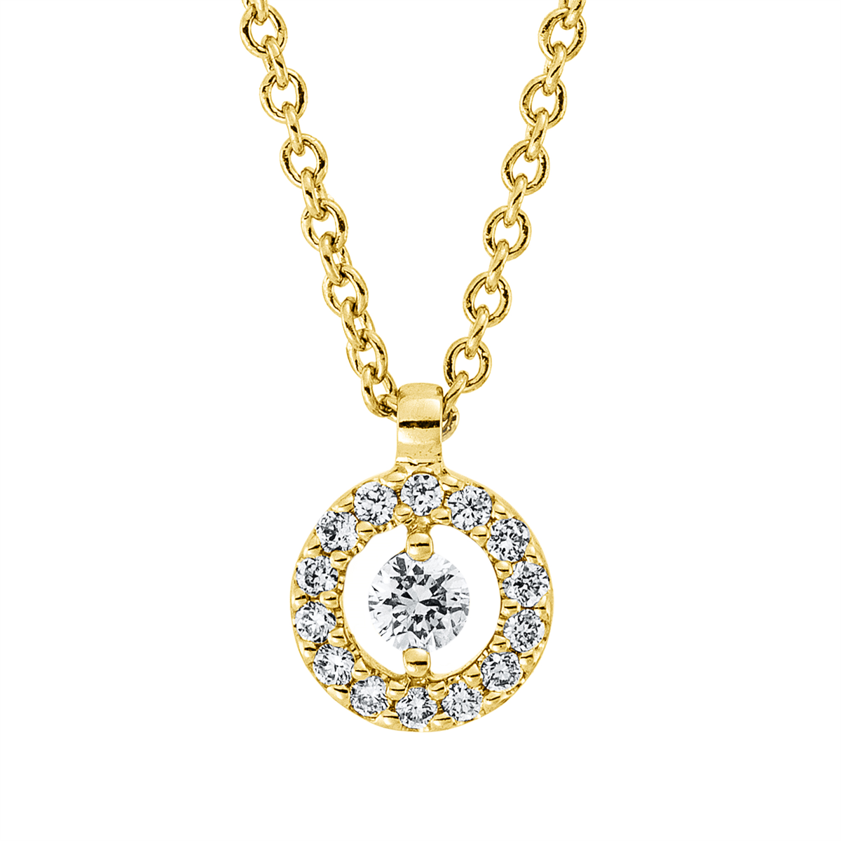 Collier 18 kt GG, mit ZÖ 41 cm + 39,5 cm