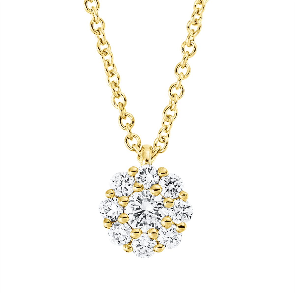 Collier 18 kt GG, mit ZÖ 41 cm + 39,5 cm