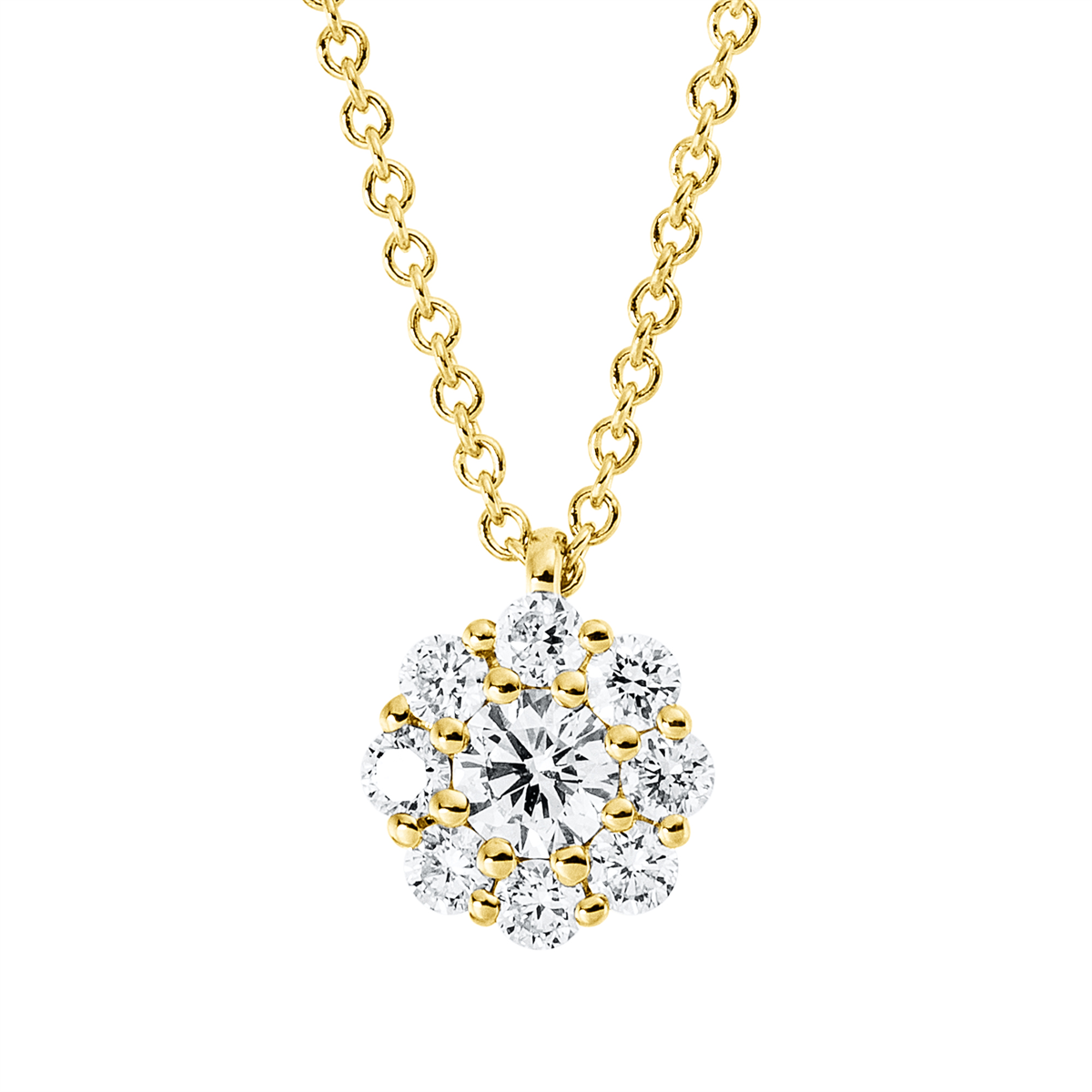Collier 18 kt GG, mit ZÖ 41 cm + 39,5 cm