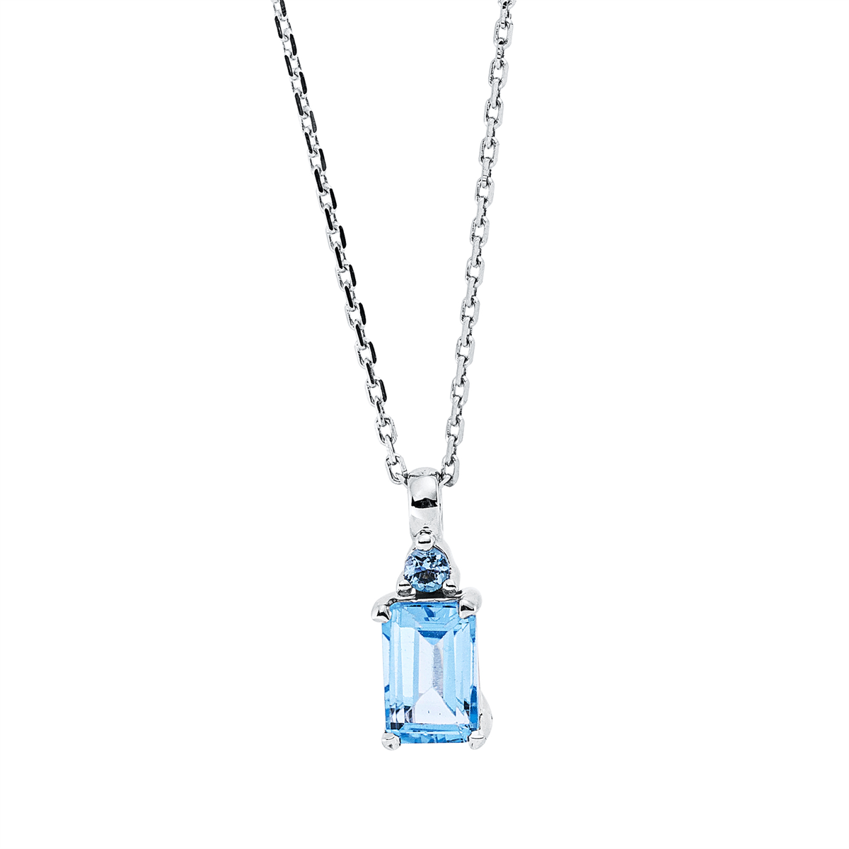 Collier 4er-Krappe 18 kt WG, mit ZÖ 42 cm
