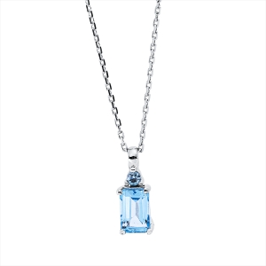 Collier 4er-Krappe 18 kt WG, mit ZÖ 42 cm