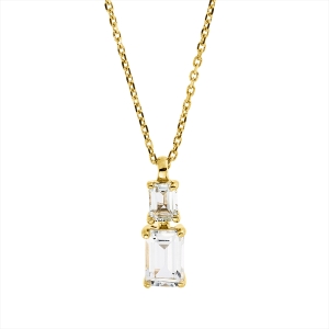 Collier 4er-Krappe 18 kt GG, mit ZÖ 42 cm