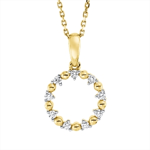 Collier 18 kt GG Kreis, Fassung rhodiniert, ZÖ 42 cm