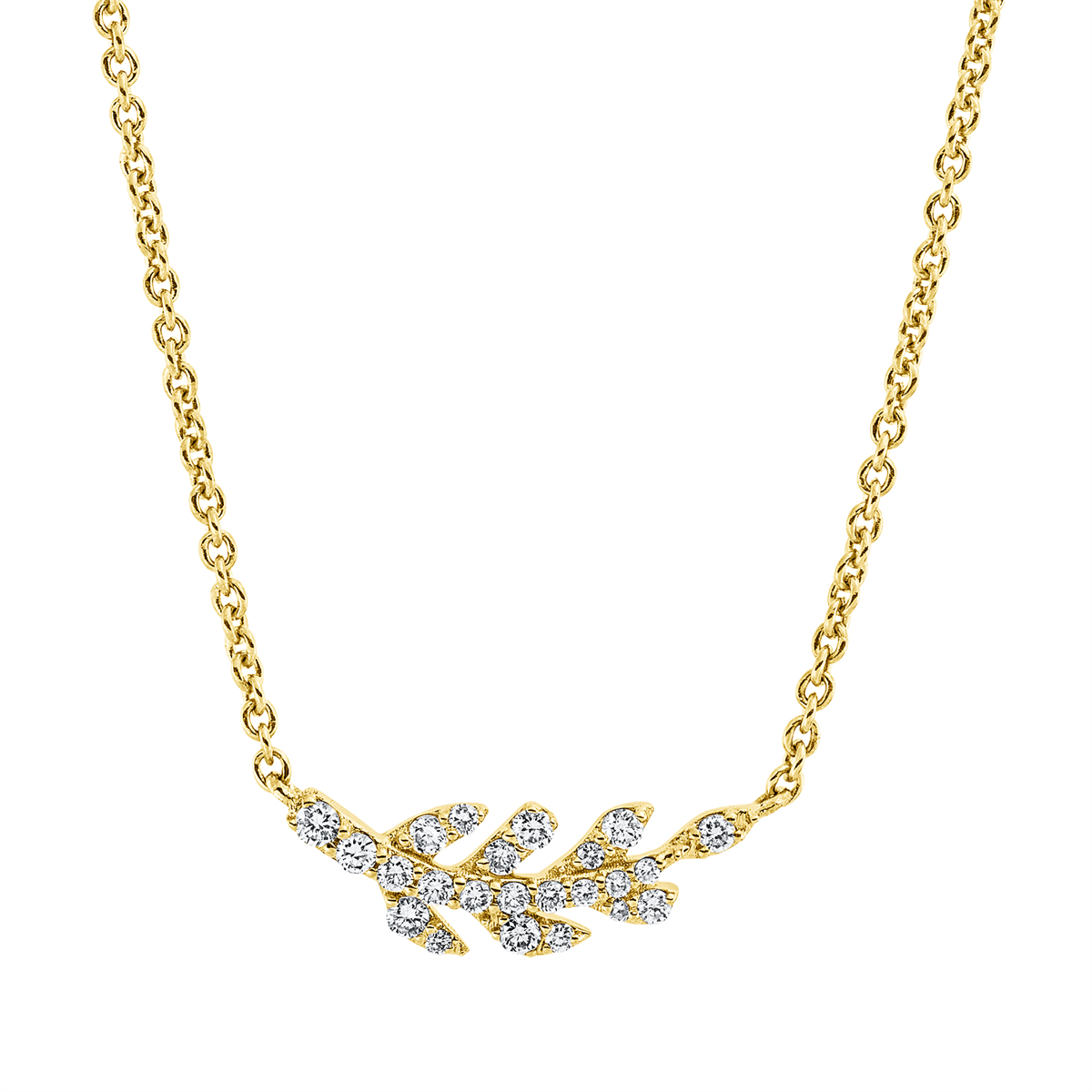 Collier 18 kt GG, mit ZÖ 40 cm + 43 cm