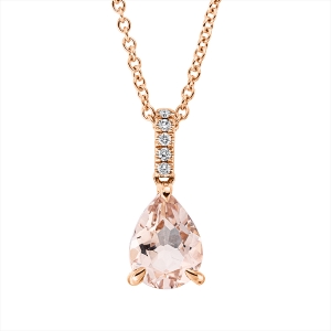Collier 18 kt RG, mit ZÖ 42 cm