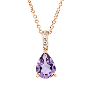 Collier 18 kt RG, mit ZÖ 42 cm