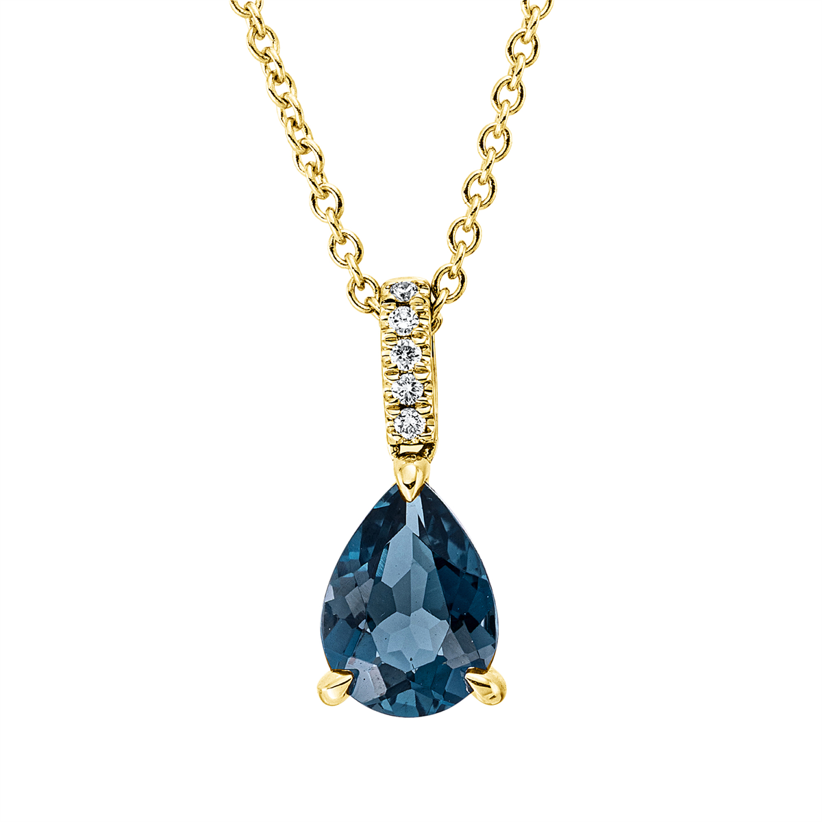 Collier 18 kt WG, mit ZÖ 42 cm