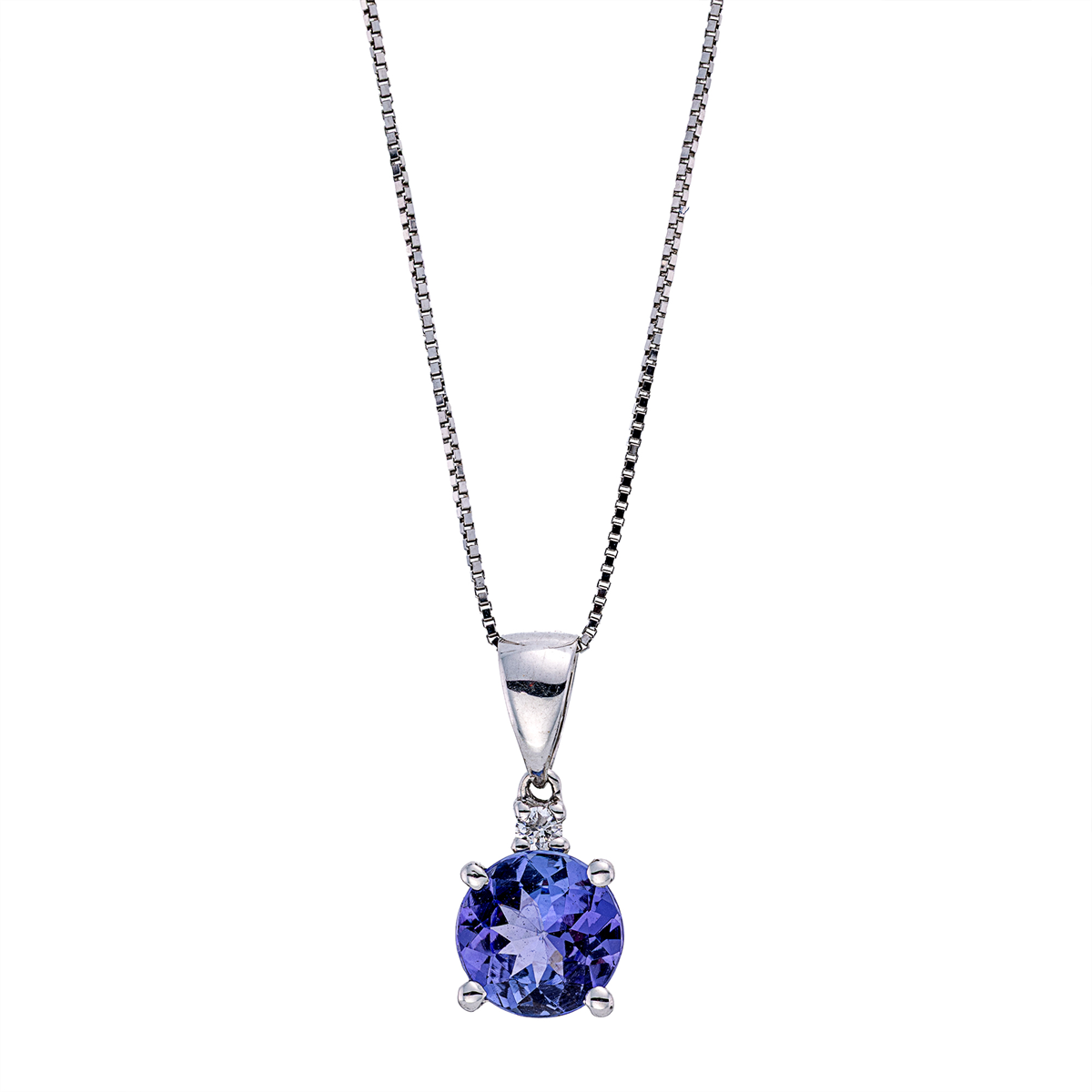 Collier 14 kt WG, mit Öse