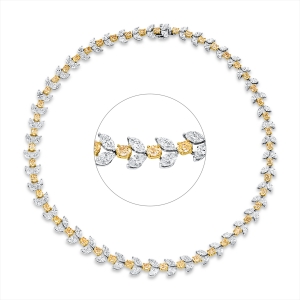 Collier 18 kt WG+GG