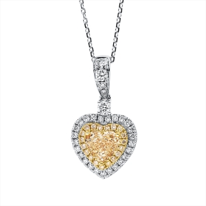 Collier 18 kt WG+GG, mit ZÖ 40 cm + 43 cm