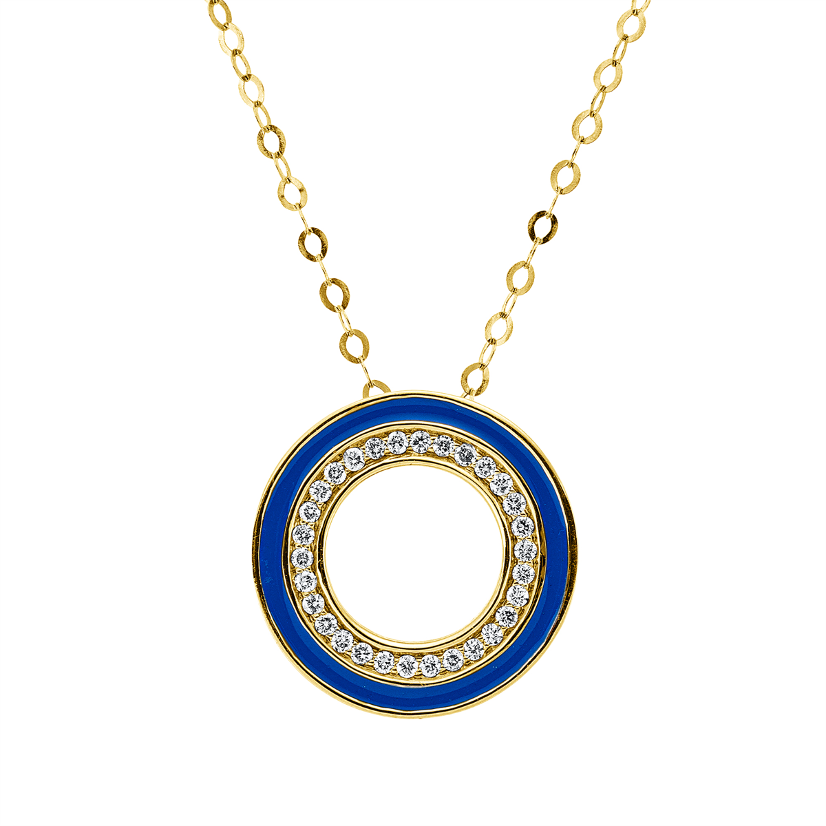 Collier 18 kt RG, mit ZÖ 46 cm, 48 cm