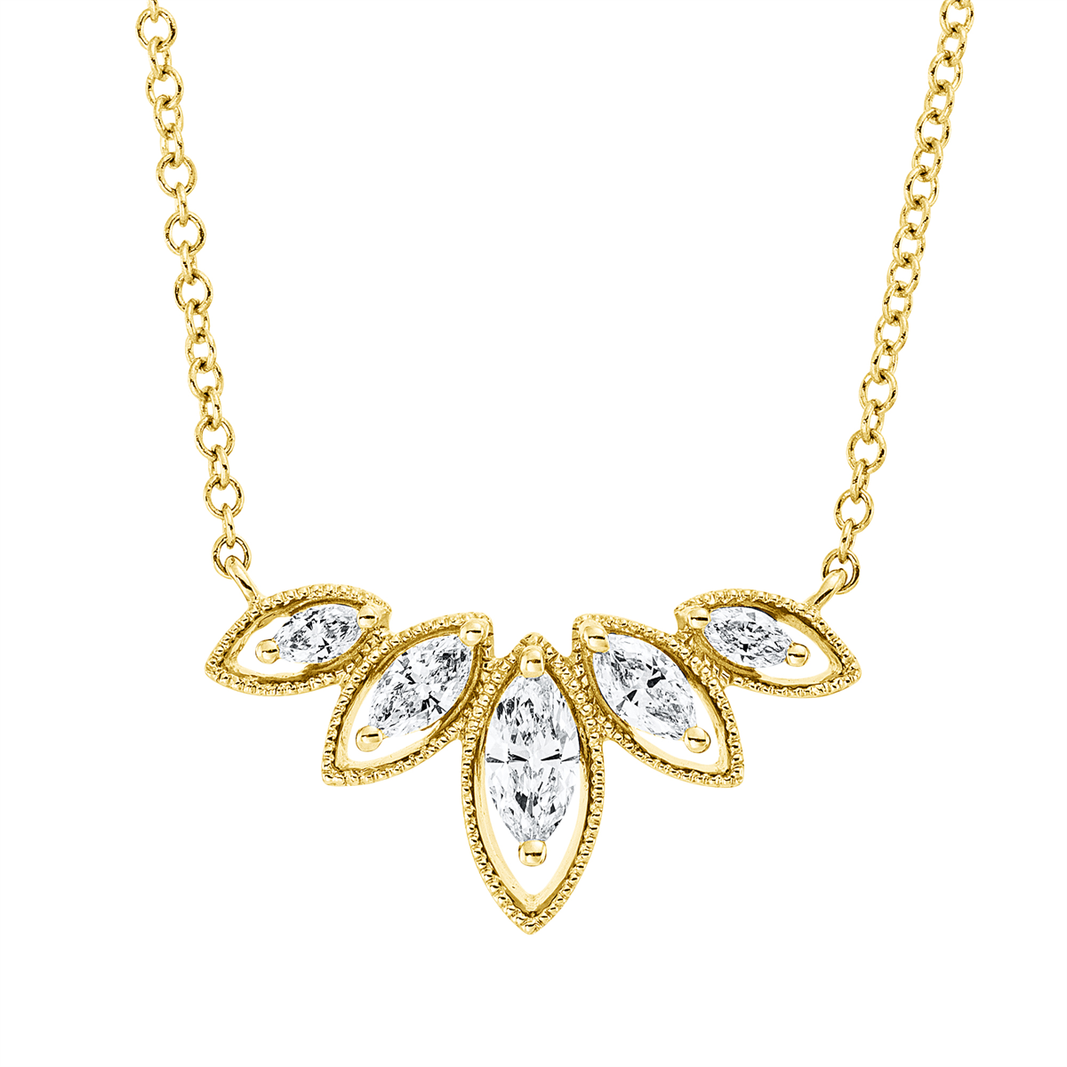Collier 14 kt GG, mit ZÖ 40 cm + 43 cm