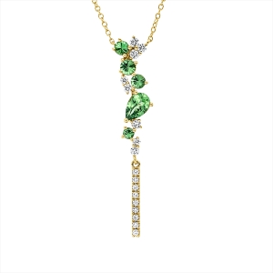 Collier 14 kt GG, mit ZÖ 40 cm + 43 cm