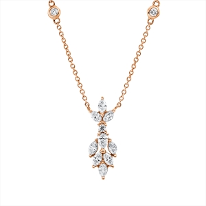 Collier 18 kt RG, mit Öse