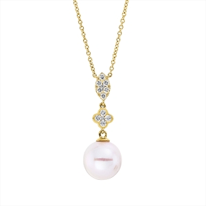 Collier  18kt Gelbgold mit ZÖ 40,6 cm mit 0,19ct Diamanten