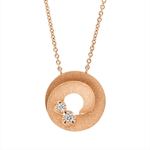 Collier 18 kt RG, mit ZÖ 40 cm