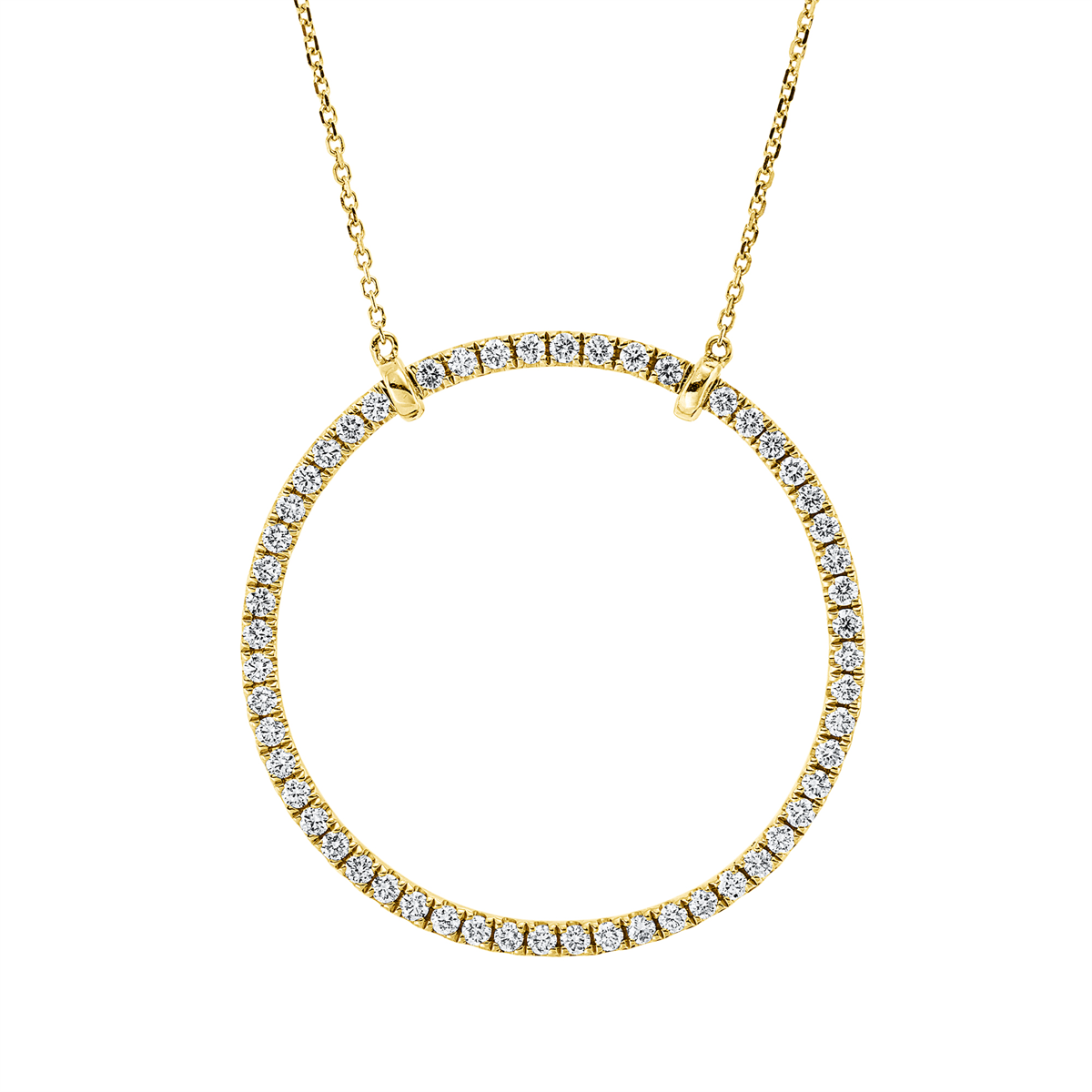 Collier 18 kt GG Kreis