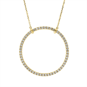 Collier 18 kt GG Kreis