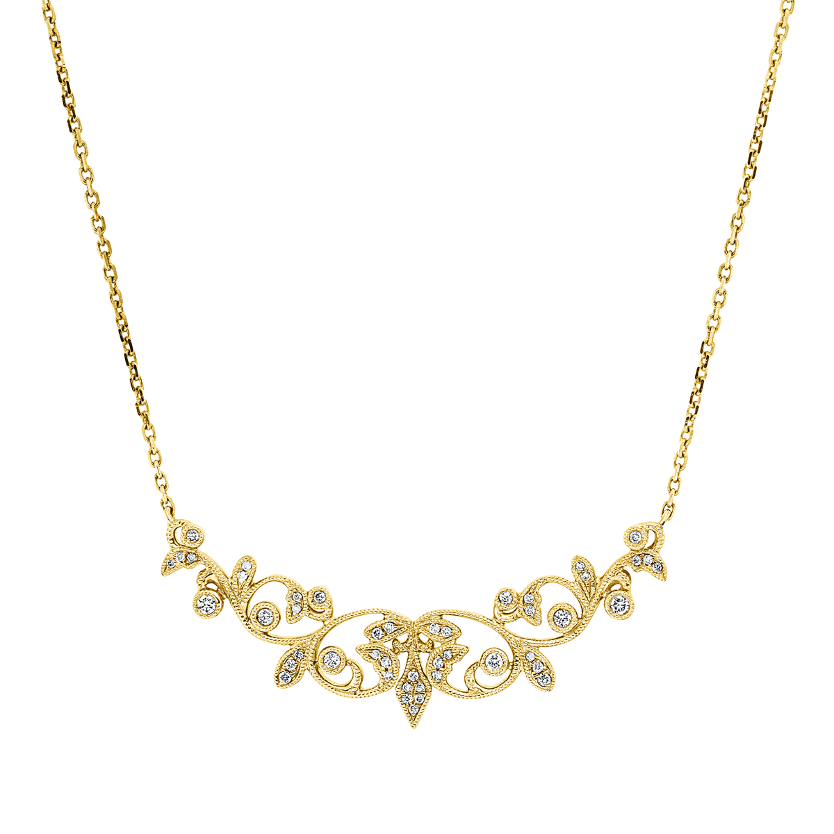 Collier 18 kt GG, mit ZÖ 40 cm + 43 cm