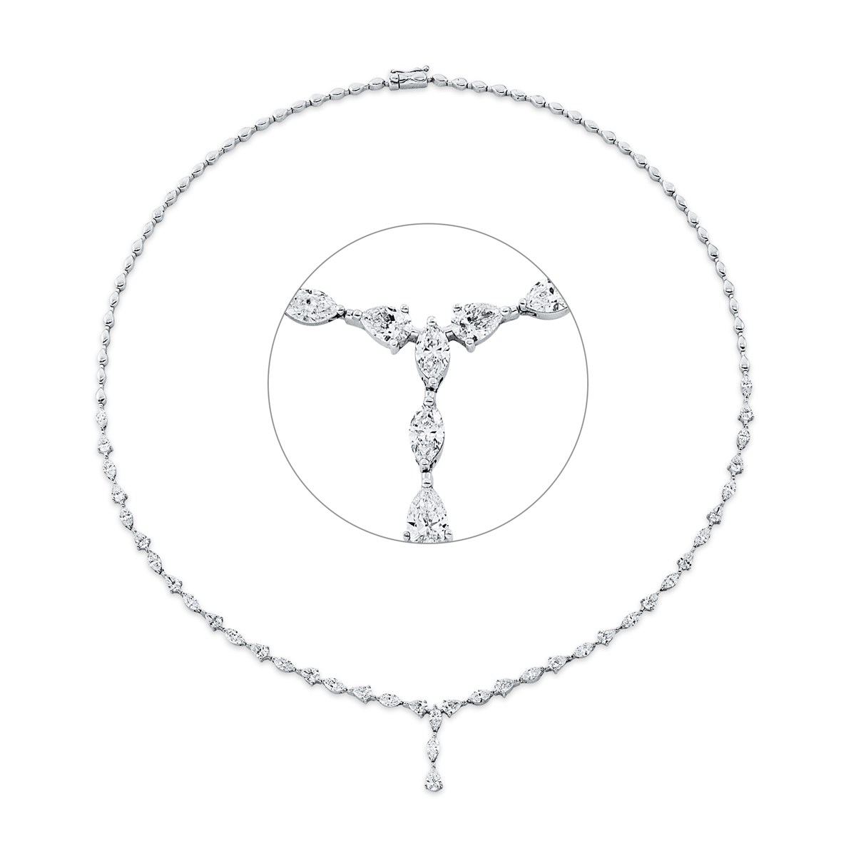 Collier 14 kt WG