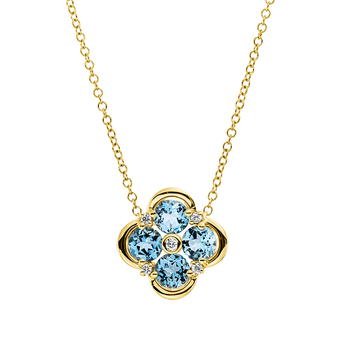 Collier 18 kt GG, mit ZÖ 40,6 cm