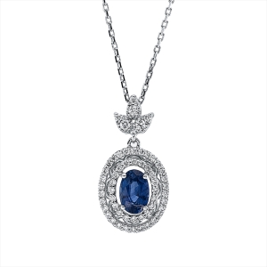 Collier 18 kt WG, mit Öse