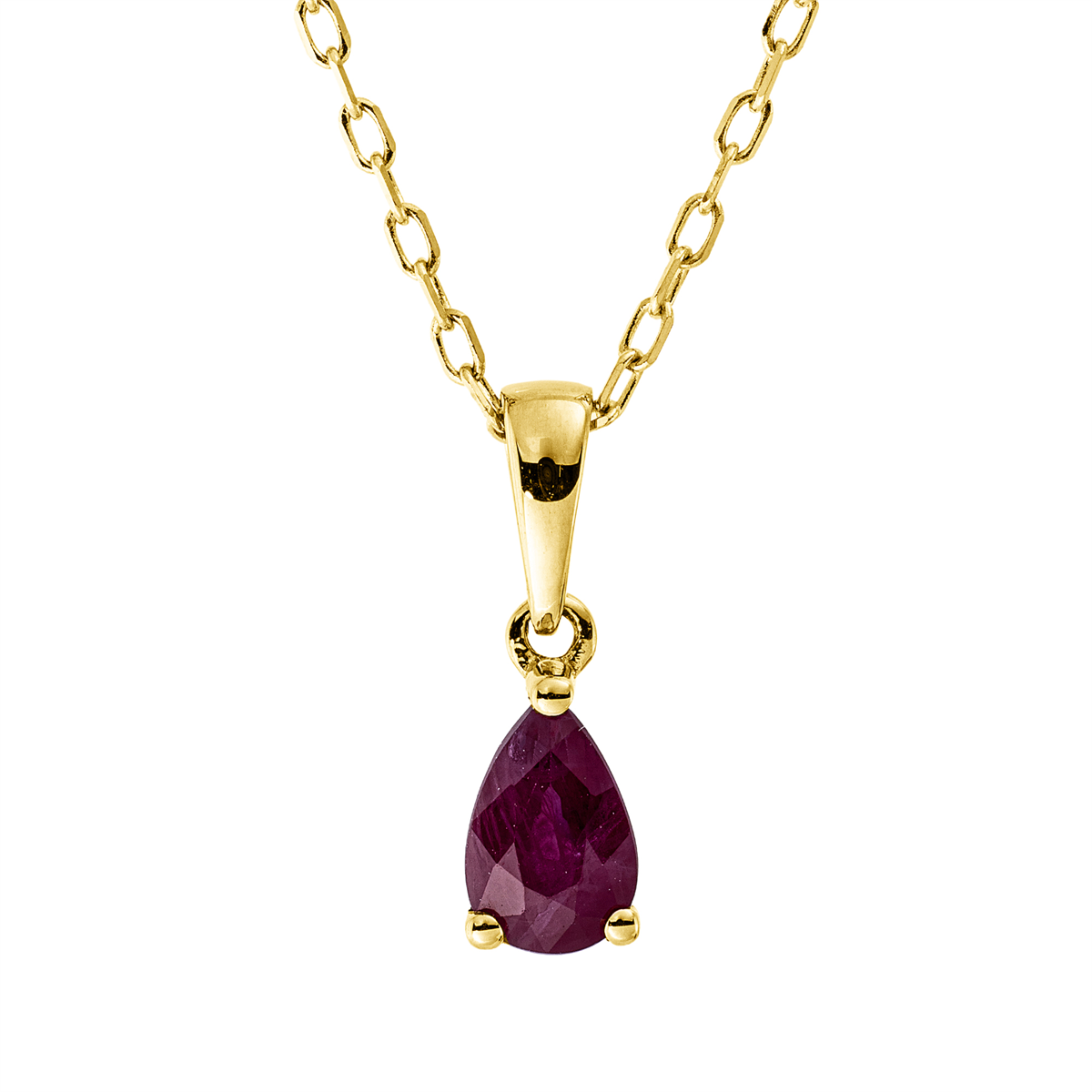 Collier 3er-Krappe 18 kt GG Tropfen