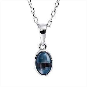 Collier Zarge 18 kt WG Oval