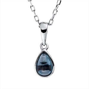 Collier Zarge 18 kt WG Tropfen