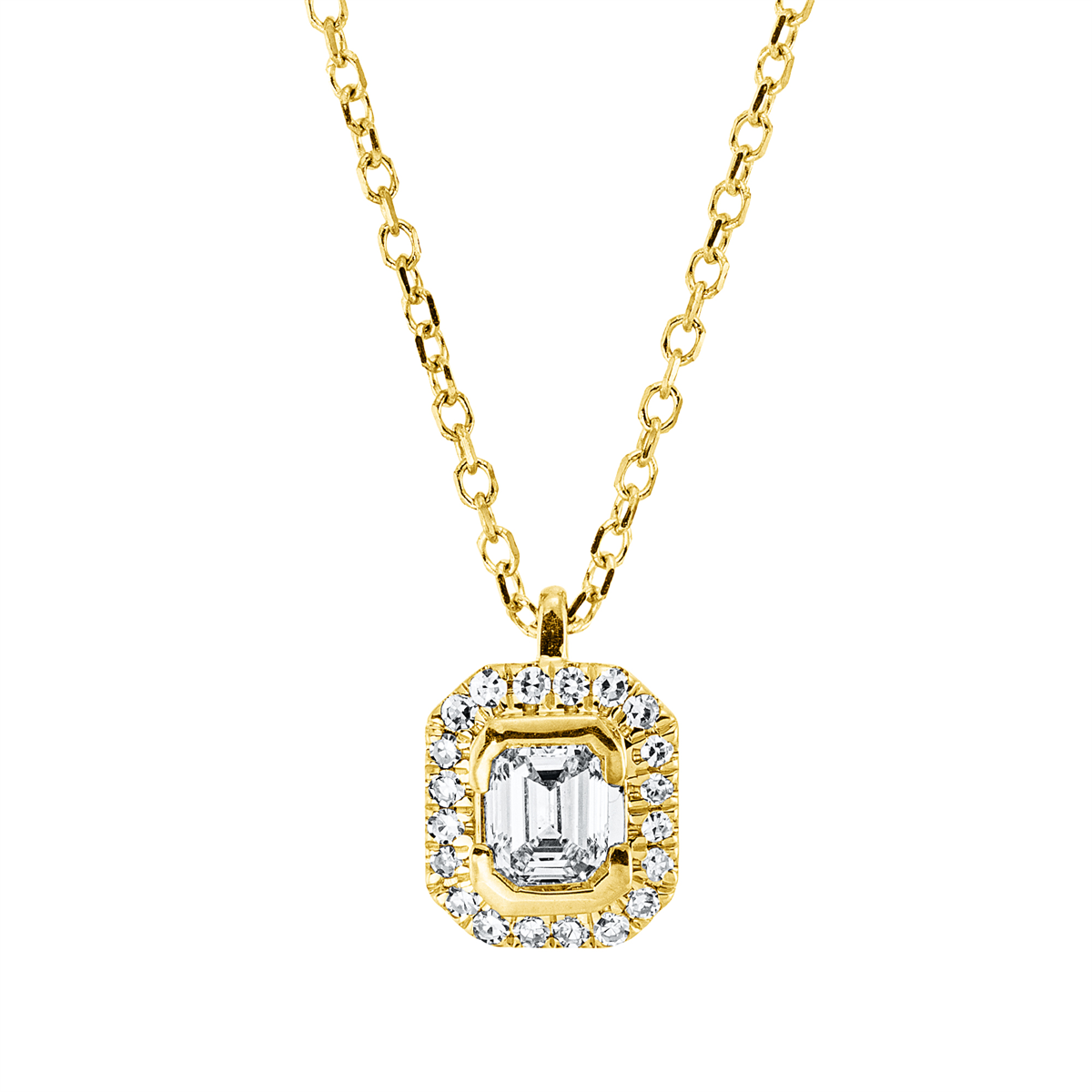 Collier 18 kt GG, mit ZÖ 40 cm, 42cm