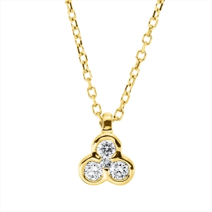 Collier Zarge 18 kt GG, mit ZÖ 40 cm, 42cm