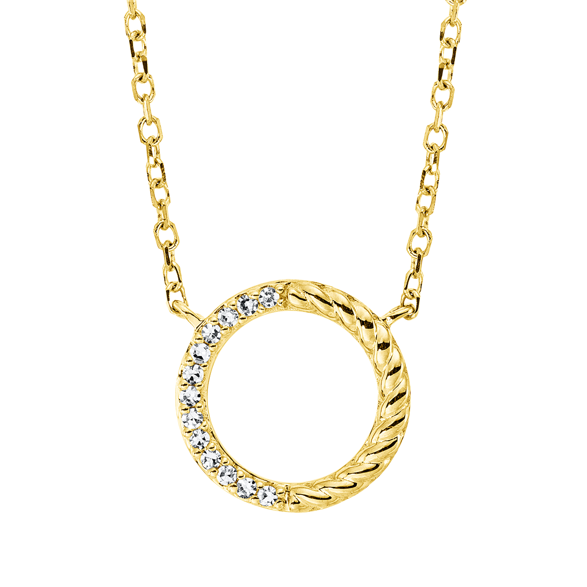 Collier 18 kt GG, mit ZÖ 40 cm, 42cm