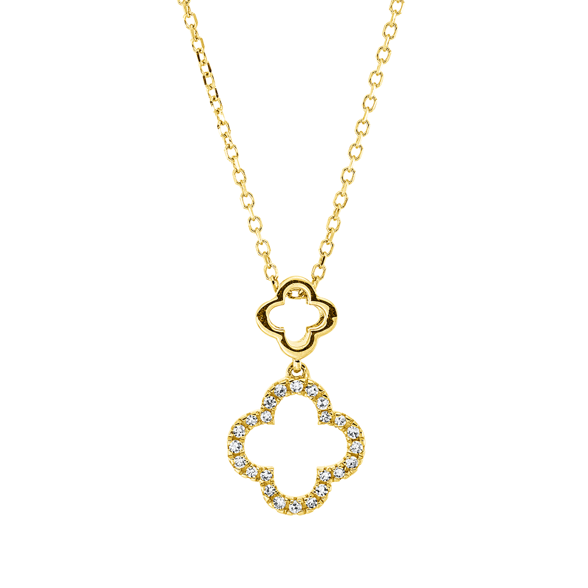 Collier 18 kt GG, mit ZÖ 40 cm, 42cm