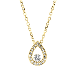 Collier 18 kt GG Tropfen, mit ZÖ 40 cm, 42cm