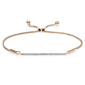 Armband 14 kt RG, variabel