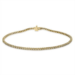 Tennisarmband 4er-Krappe 14kt Gelbgold mit 0,50ct Diamanten