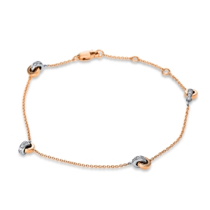Armband 18 kt GG+WG