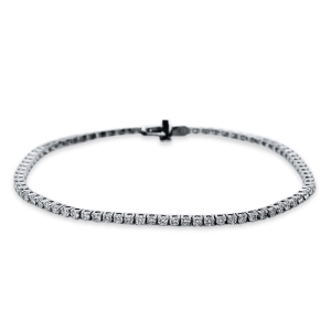 Tennisarmband 4er-Krappe 18kt Weißgold mit 2,00ct Diamanten