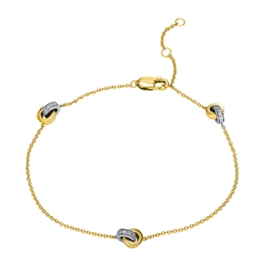 Armband 18 kt GG+WG