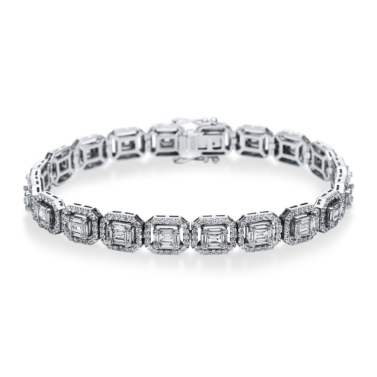 Armband  18kt Weißgold mit 5,60ct Diamanten