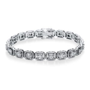 Armband  18kt Weißgold mit 5,60ct Diamanten