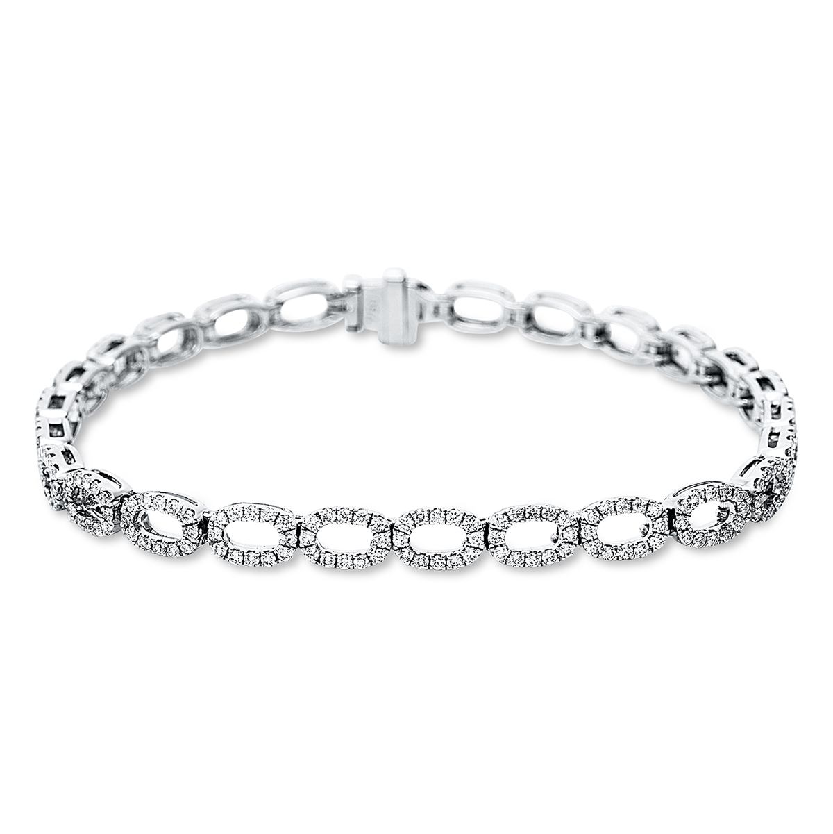 Armband  18kt Weißgold mit 1,98ct Diamanten