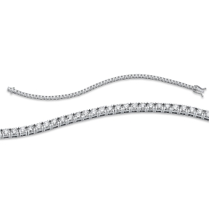Tennisarmband  18kt Weißgold mit 4,00ct Diamanten
