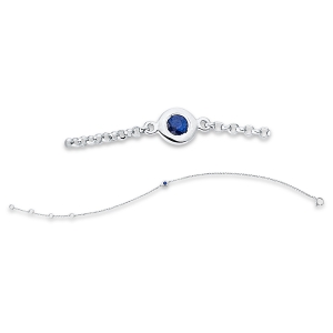 Armband 18 kt WG, mit ZÖ 15cm, 16cm, 17cm