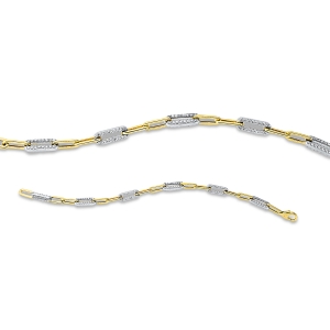 Armband 18 kt WG+GG