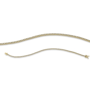 Tennisarmband 4er-Krappe 18kt Gelbgold mit 0,97ct Diamanten